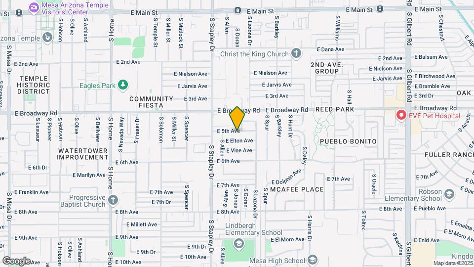 1267 E 5th Ave Map and Location Details