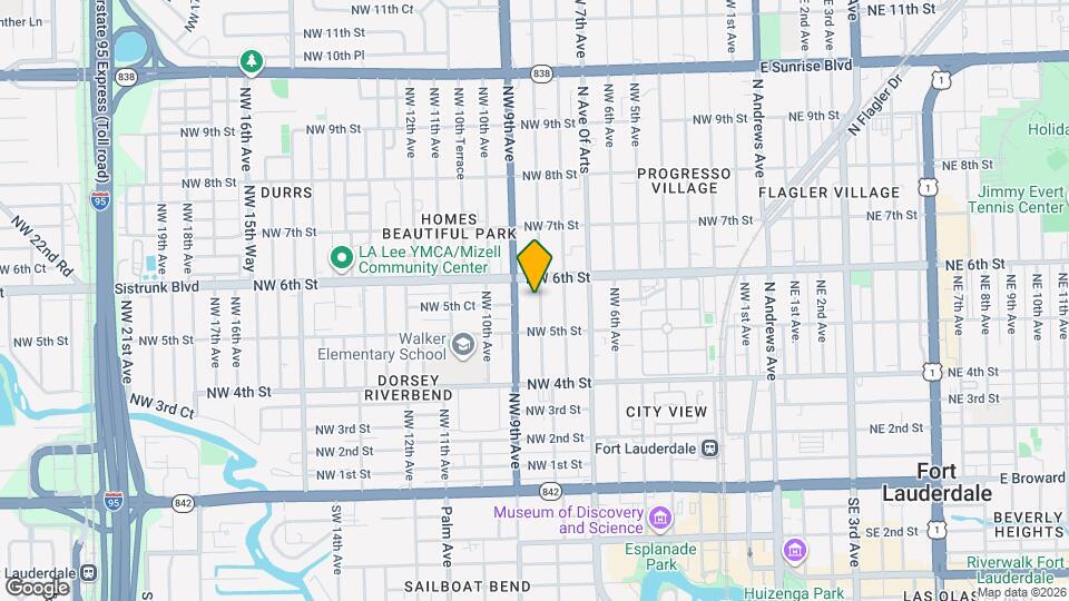 529 NW 8th Ave Map and Location Details