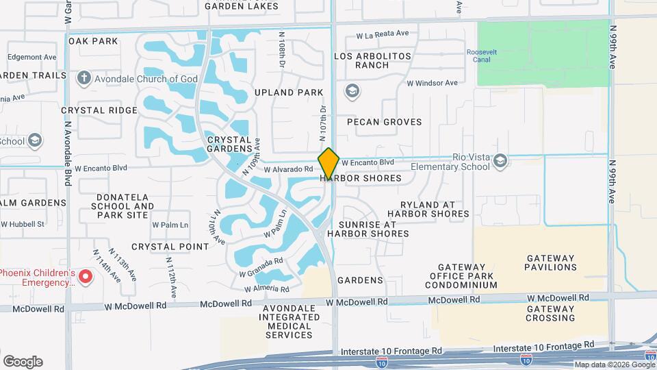 2037 N 107th Dr Mapa y Detalles de la Ubicación