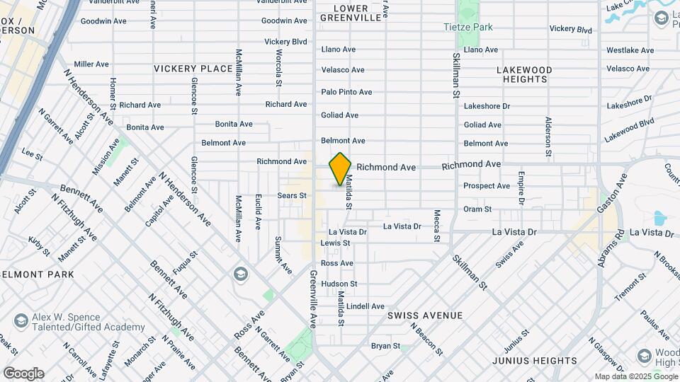 5747 Prospect Ave Map and Location Details