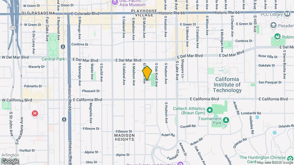 460 S El Molino Ave Map and Location Details