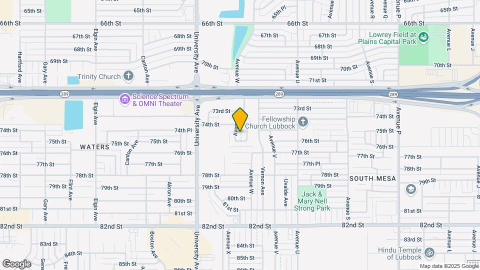 7405 Avenue X Map and Location Details