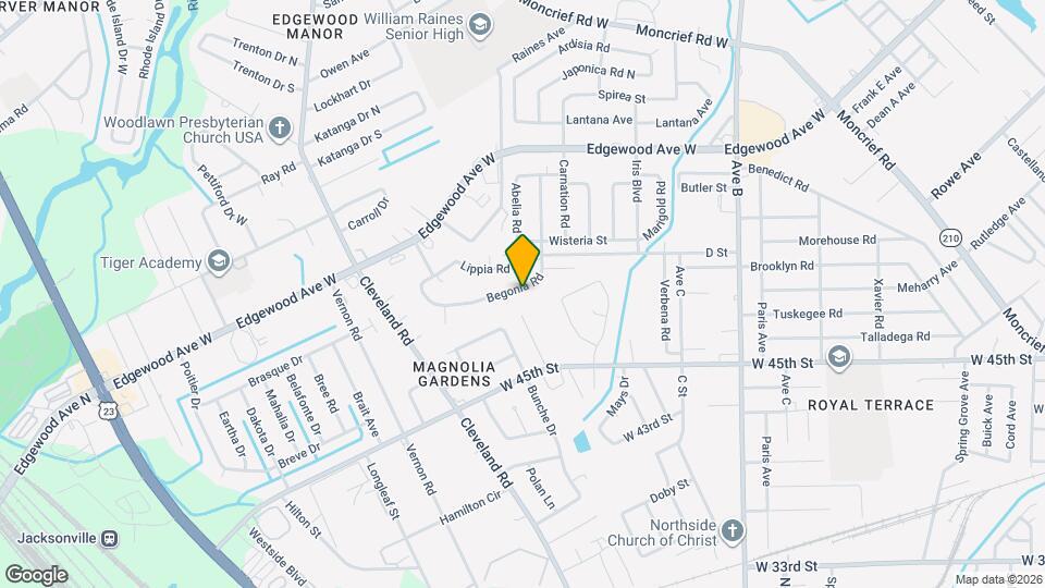 2706 Begonia Rd Map and Location Details