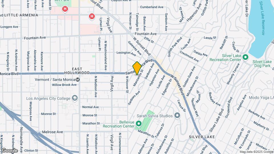 975 Manzanita St Map and Location Details