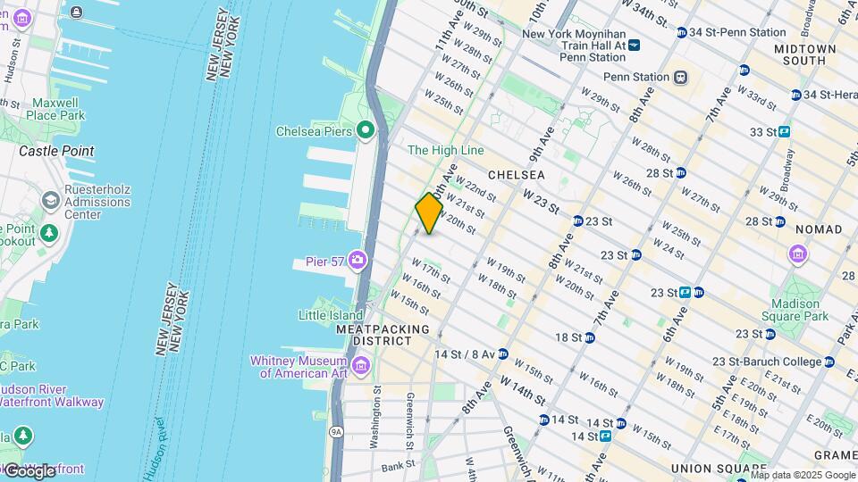 447 W 18th St Mapa y Detalles de la Ubicación