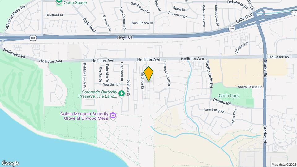 Ellwood Beach Apartments Map and Location Details