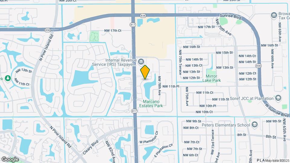 7876 NW 11th Pl Map and Location Details