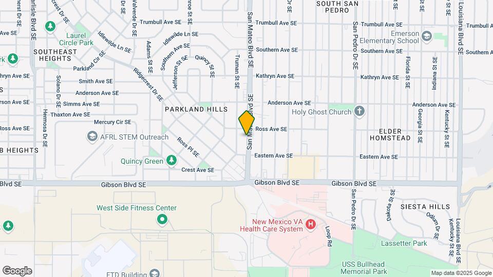 1321 San Mateo Blvd SE Map and Location Details