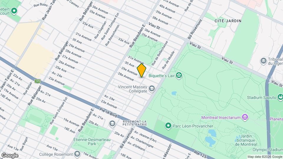 4445 De Bellechasse Rue Map and Location Details