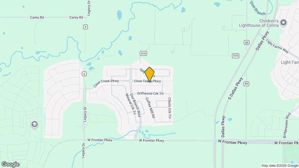 2835 Hackberry Creek Trail Map and Location Details