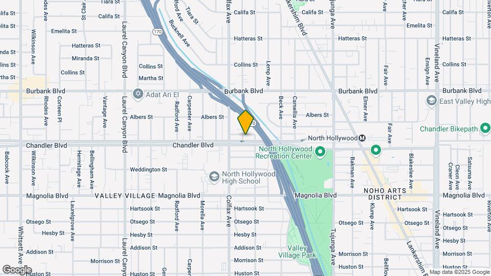 11659 Chandler Blvd Mapa y Detalles de la Ubicación