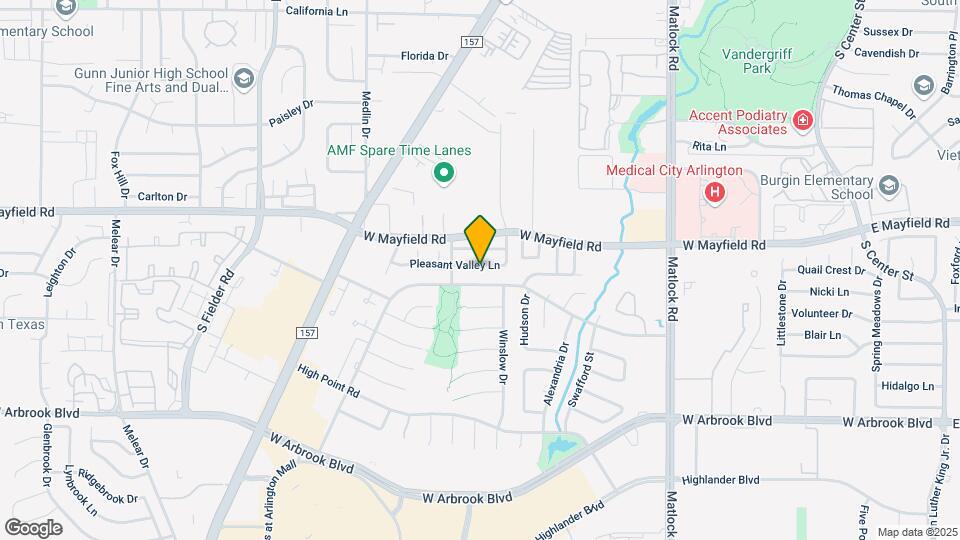 1018 Pleasant Valley Ln Map and Location Details