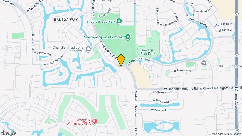 Lakeview at Ocotillo Map and Location Details