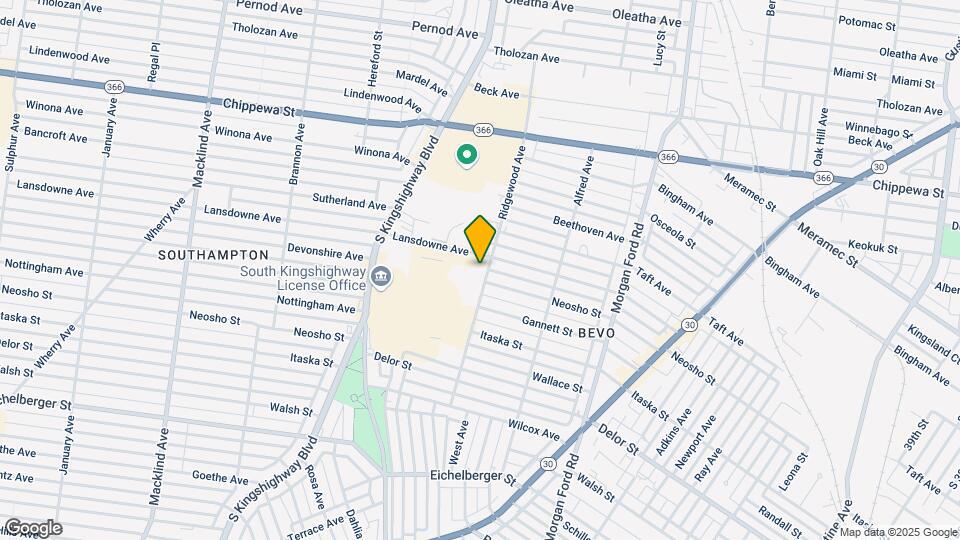 4555-4569 Ridgewood Ave Mapa y Detalles de la Ubicación