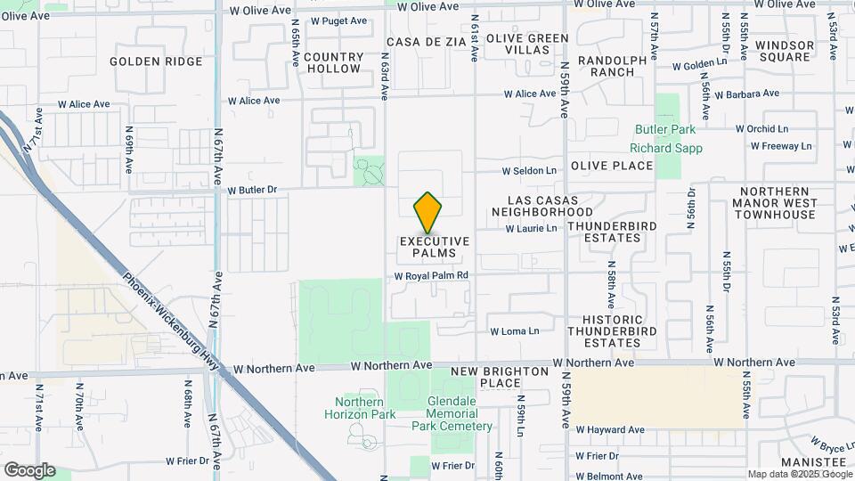 6153 W Echo Ln Map and Location Details