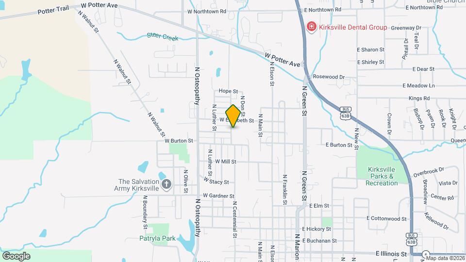 1302 N Centennial St Map and Location Details