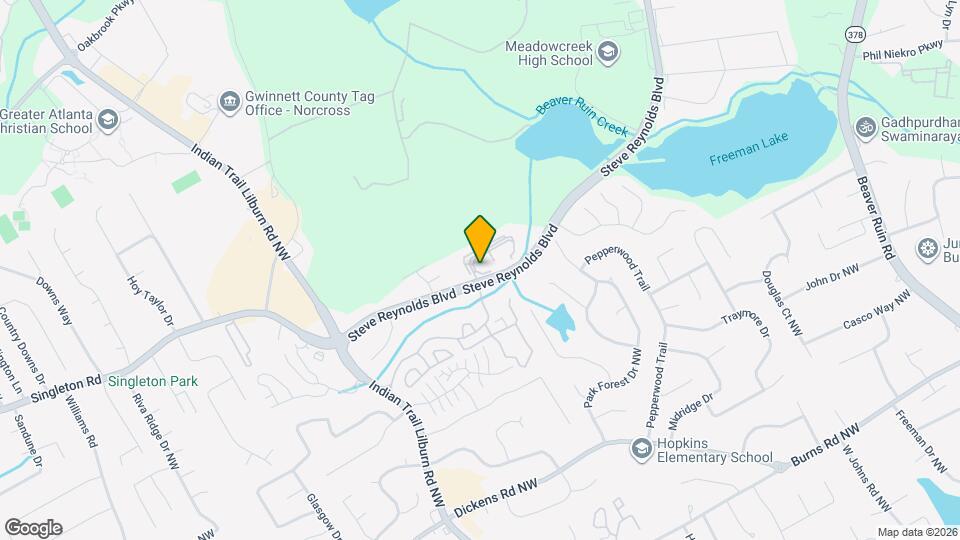 1300 Oak Loch Trace Map and Location Details