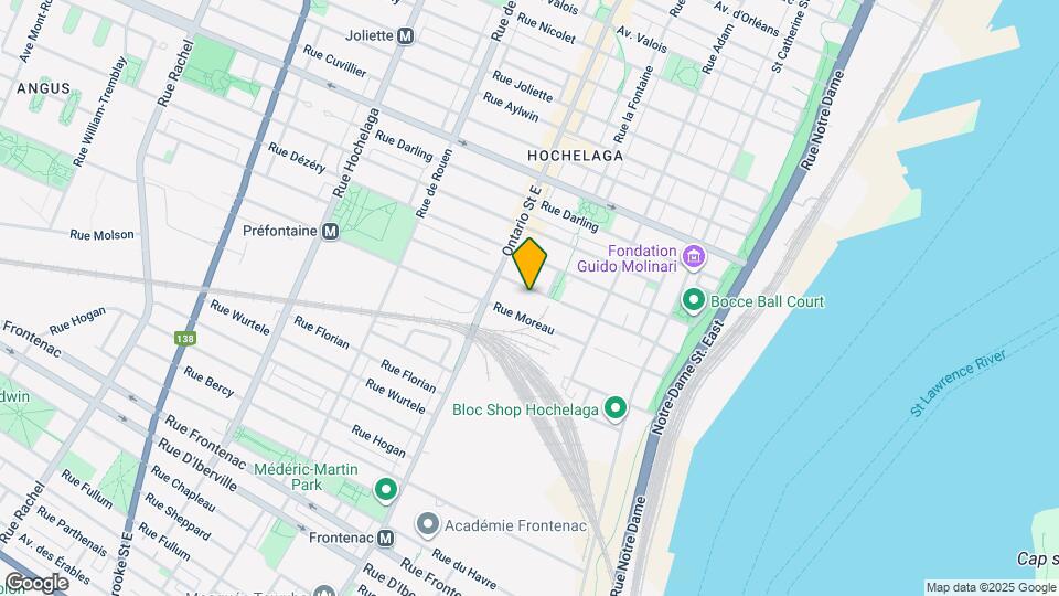 1822-1832 Préfontaine Rue Map and Location Details