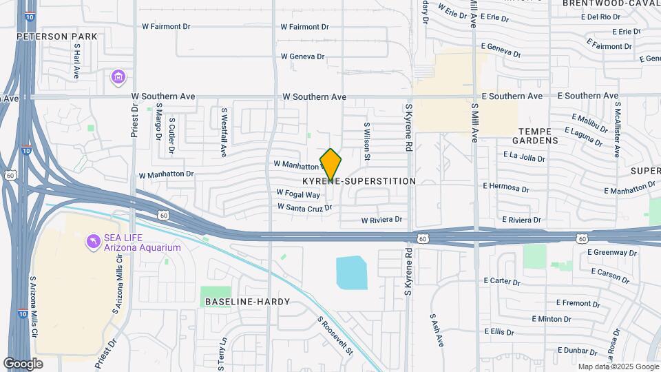 3831 S Mitchell Dr Map and Location Details