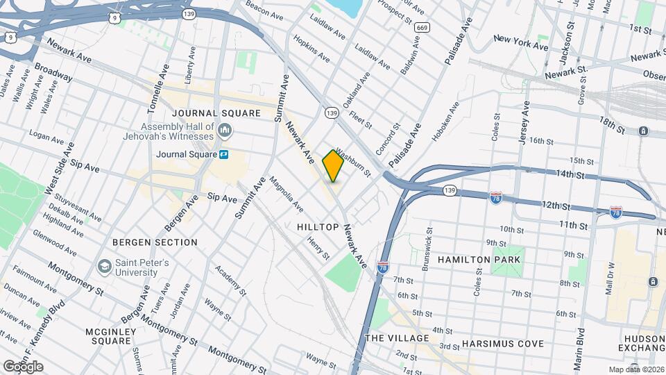 542 Newark Ave, Unit 3R Map and Location Details