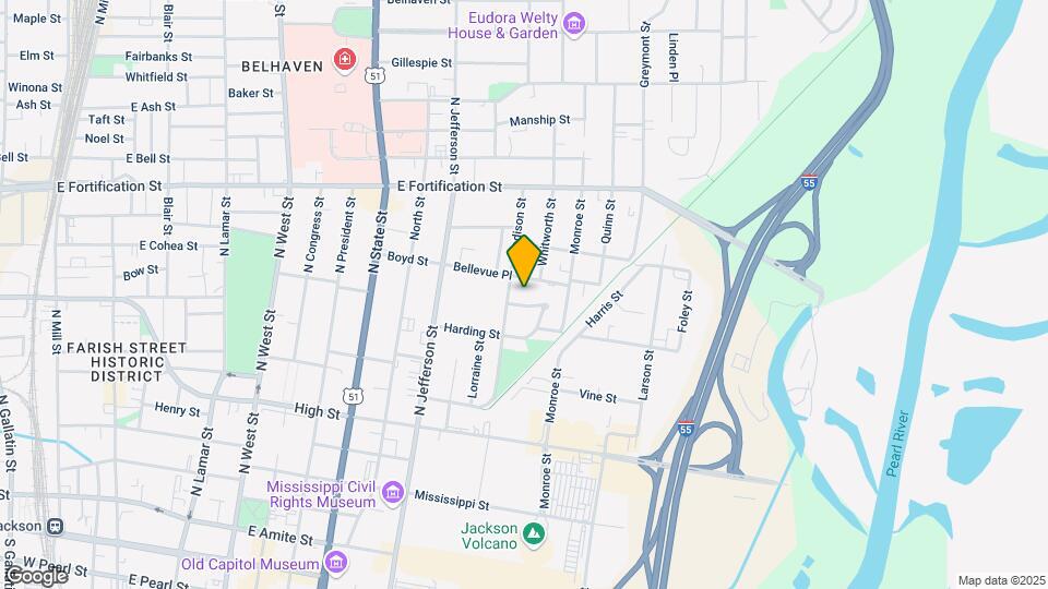 1020 Riverview Dr Map and Location Details