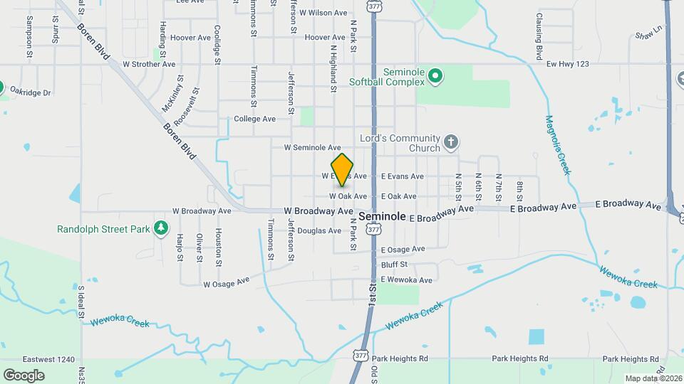 216 W Oak Ave Map and Location Details