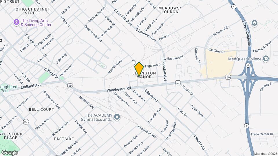 843 E 7th St Map and Location Details