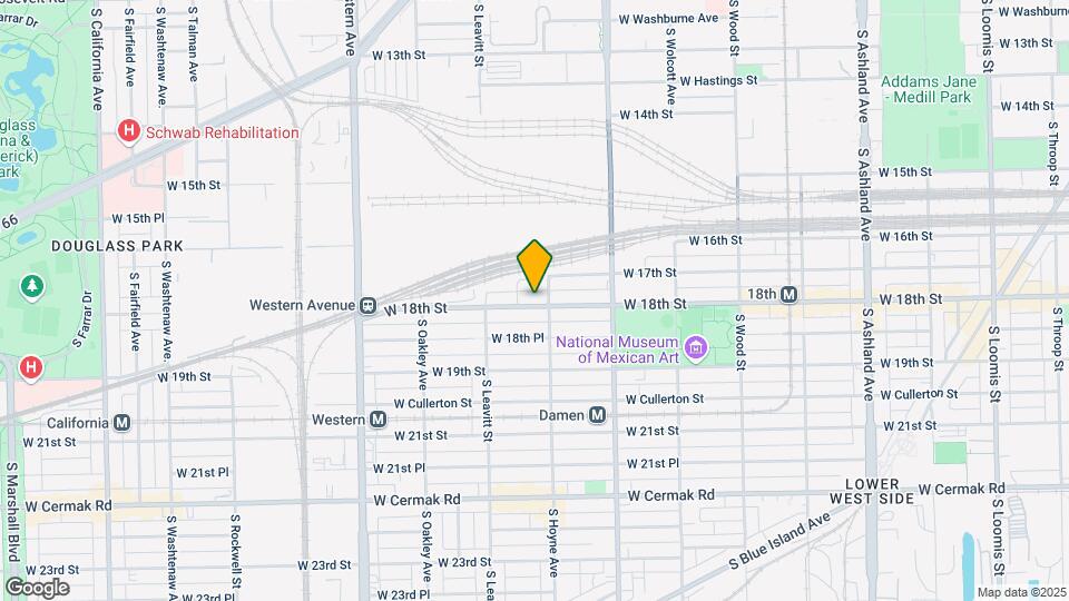 2110 W 18th St Map and Location Details