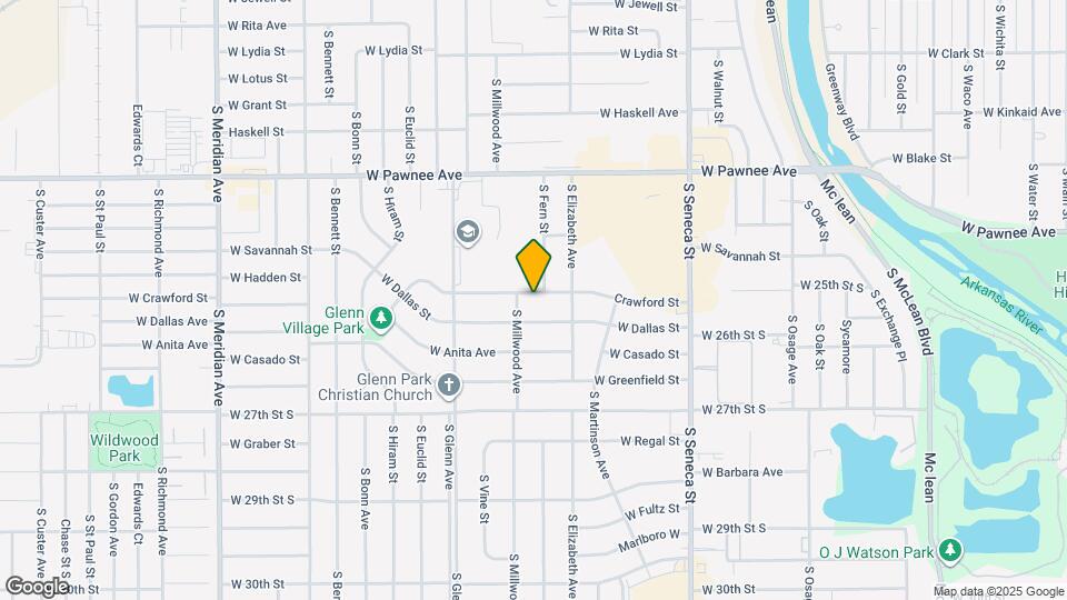 1615 W Crawford St Map and Location Details