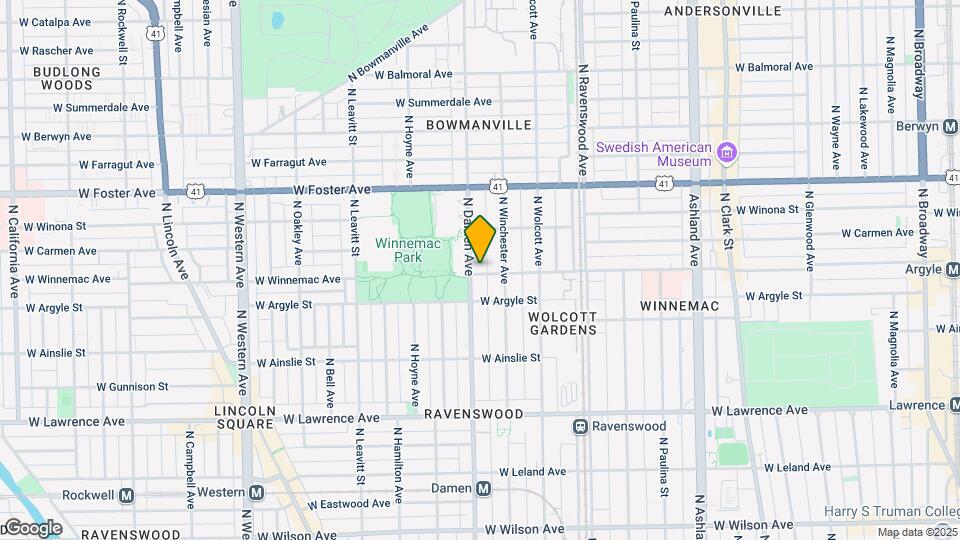 1958-1970 W Winnemac Ave Mapa y Detalles de la Ubicación