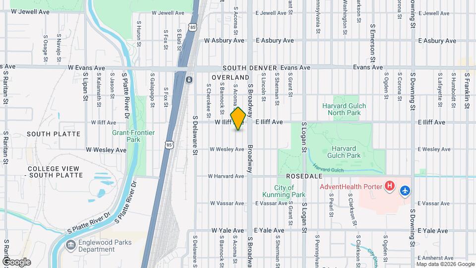2340 S Acoma St, Unit SI ID1604802P Mapa y Detalles de la Ubicación