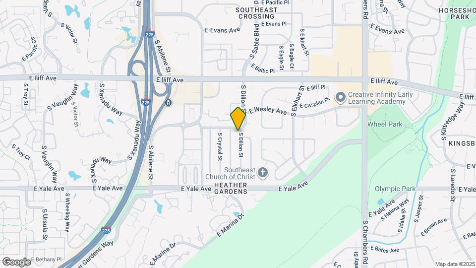 2517 S Dillon St Map and Location Details