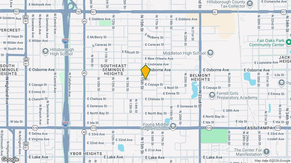 1501 E Palifox St Map and Location Details