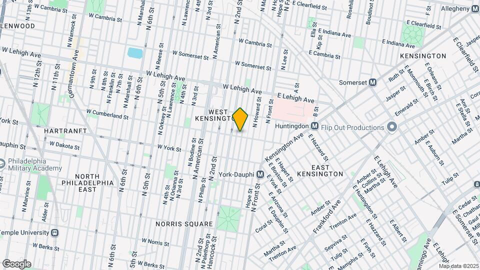 2500 N Mascher St Map and Location Details