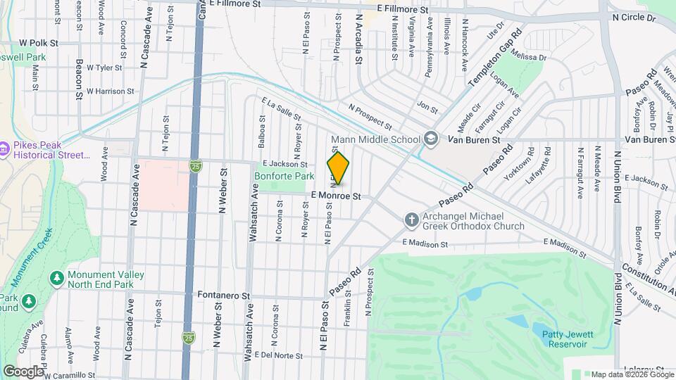 2303 N El Paso St Map and Location Details