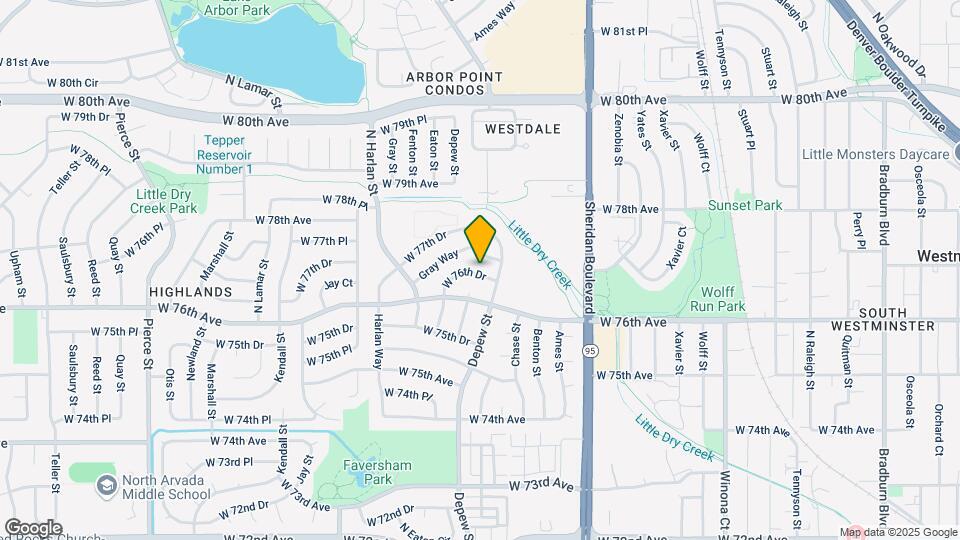 5663 W 76th Dr Map and Location Details