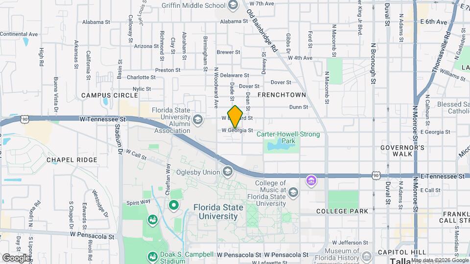 820 W Carolina St, Unit #1 Map and Location Details
