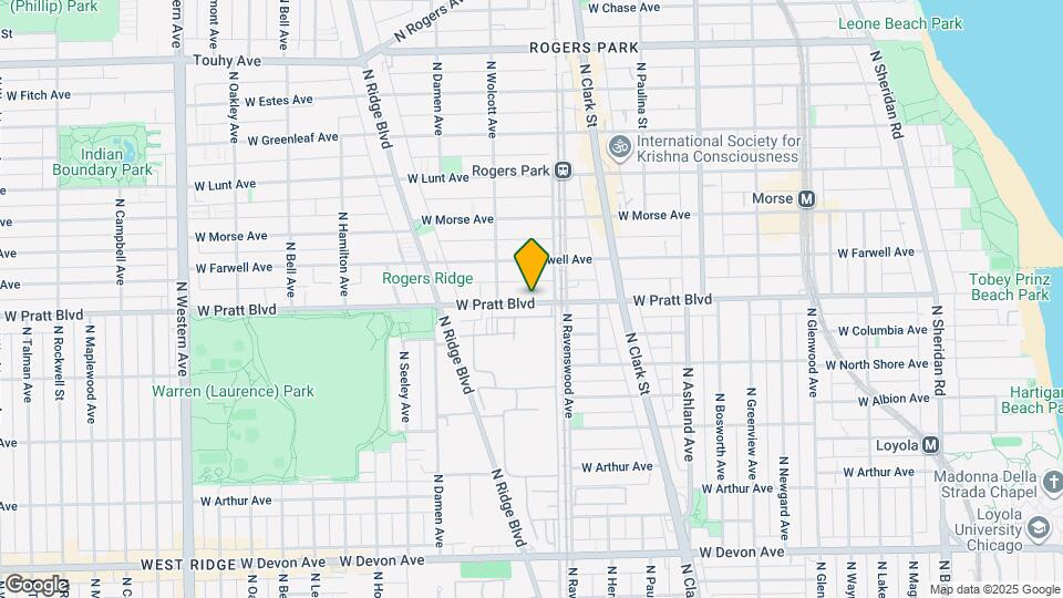 1826 W Pratt Blvd Map and Location Details