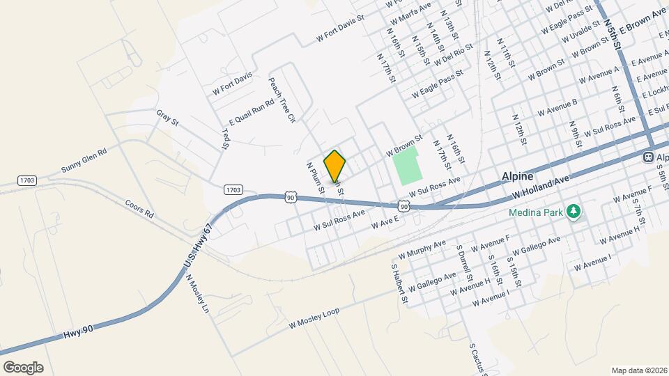 407 N Peach St Map and Location Details