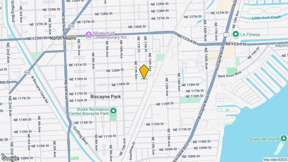 1107 NE 118th St Map and Location Details