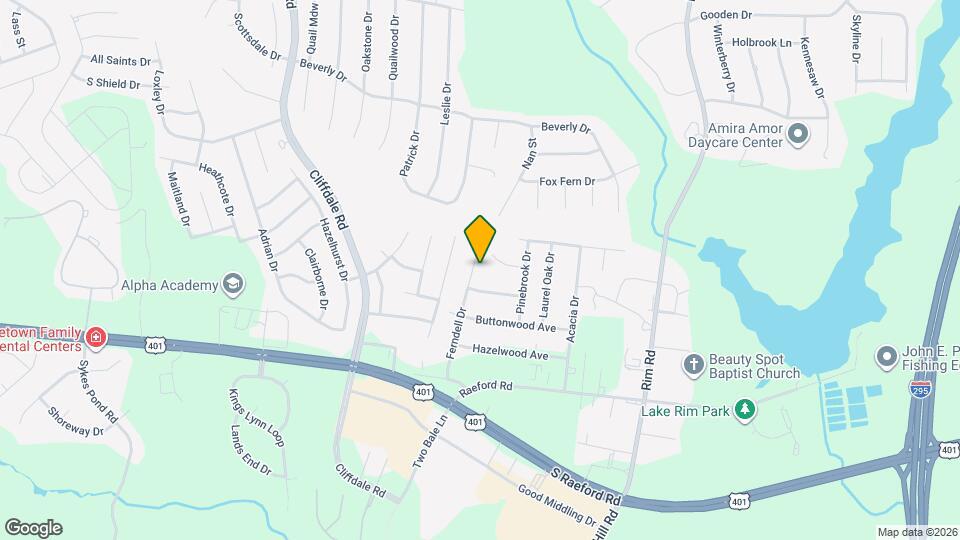 1453 Ferndell Dr Map and Location Details