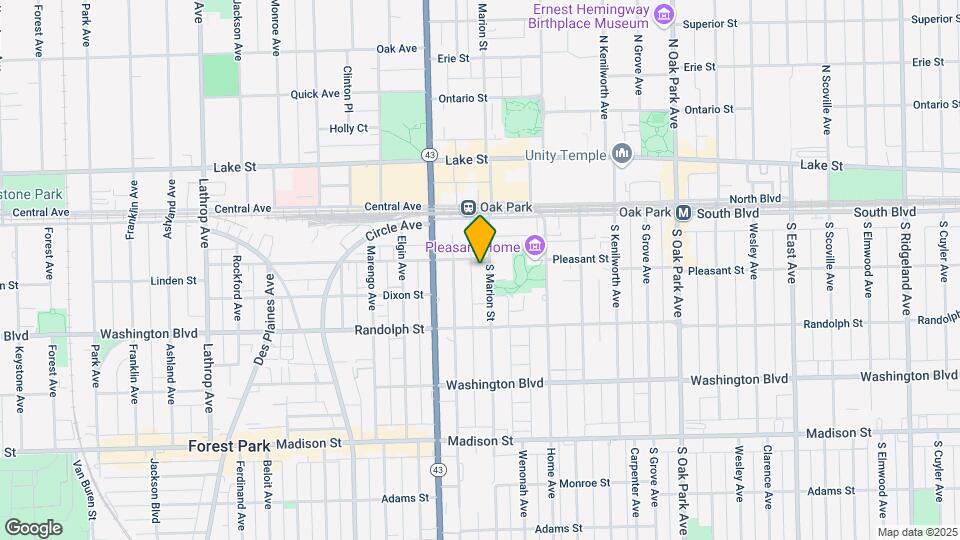 207 S Marion St Mapa y Detalles de la Ubicación