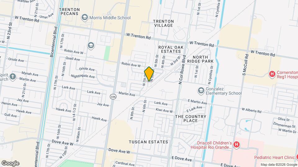 6617 N 5th St Map and Location Details