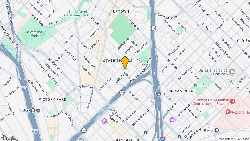 2206 Boll St Map and Location Details