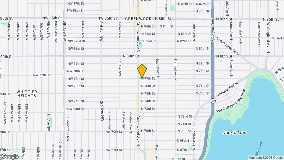311 N 77th St, Unit Unit F Map and Location Details