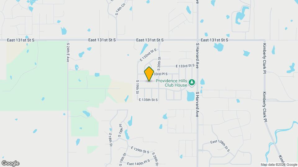 1928 E 133rd Ct S Mapa y Detalles de la Ubicación