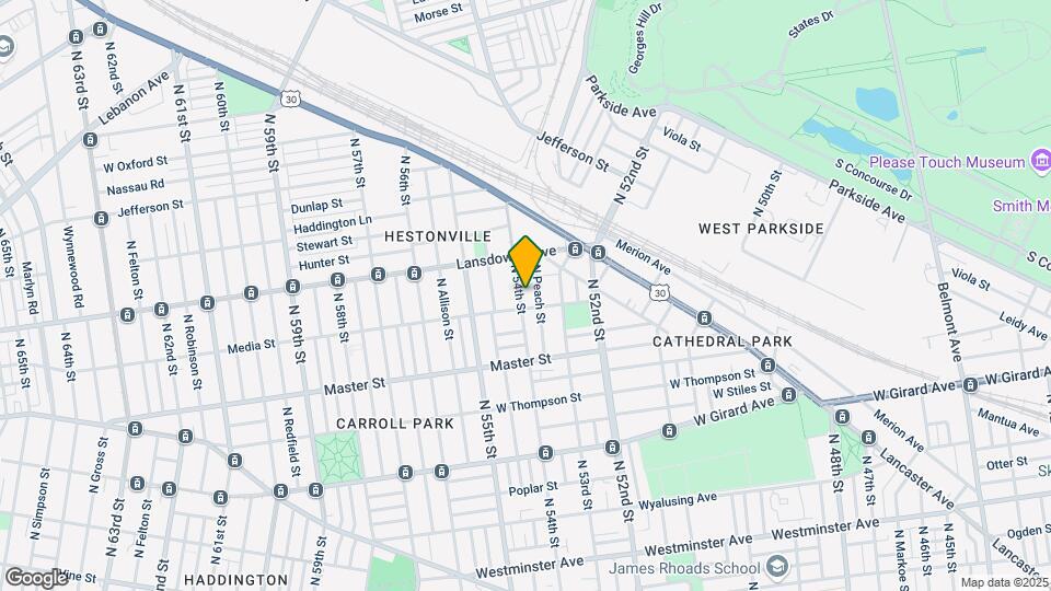 1509 N 54th St, Unit 1st Floor A Map and Location Details