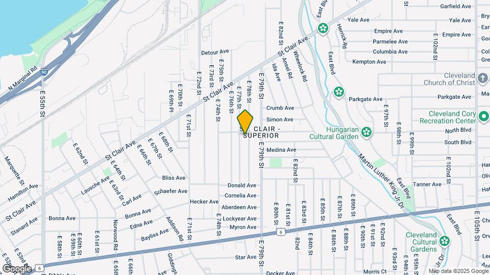 1064 E 78th St Mapa y Detalles de la Ubicación