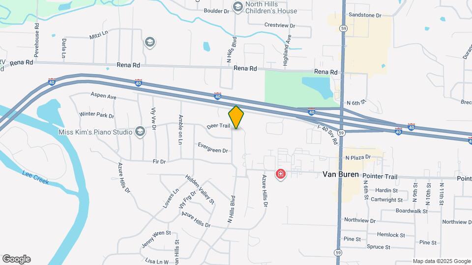 1710 N Hills Blvd Map and Location Details