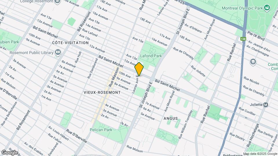 3210 Laurier Av E Map and Location Details